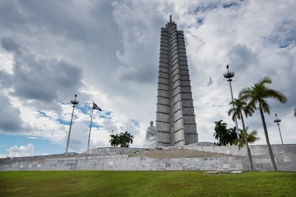 Visite de la Plaza de la Revolucion lors d'une visite de la Havane