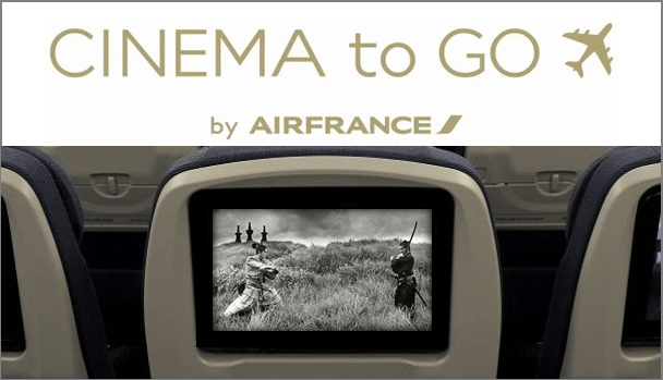 Dispositif Cinema To Go avec Air France le temps du festival de Cannes