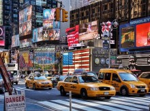 Vue sur Broadway lors d'une visite de la ville de New York