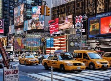 Vue sur Broadway lors d'une visite de la ville de New York