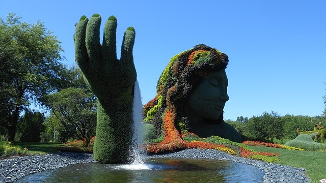 Jardin Botanique de 75ha de Montréal. 