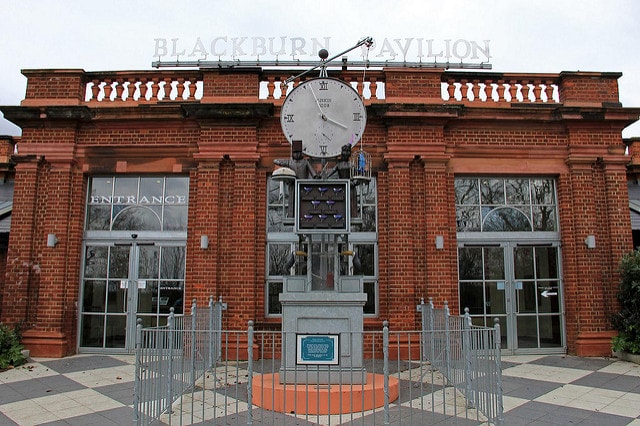 Vue de la façade du zoo de Londres, le Blackburn Pavillon, où des scènes du premier Harry Potter ont été tournées.
