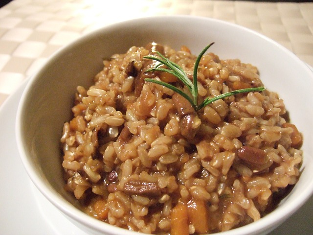 Risotto à l'encre de seiche