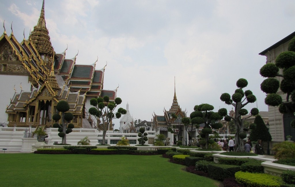 Les bâtiments du Grand Palais à Bangkok