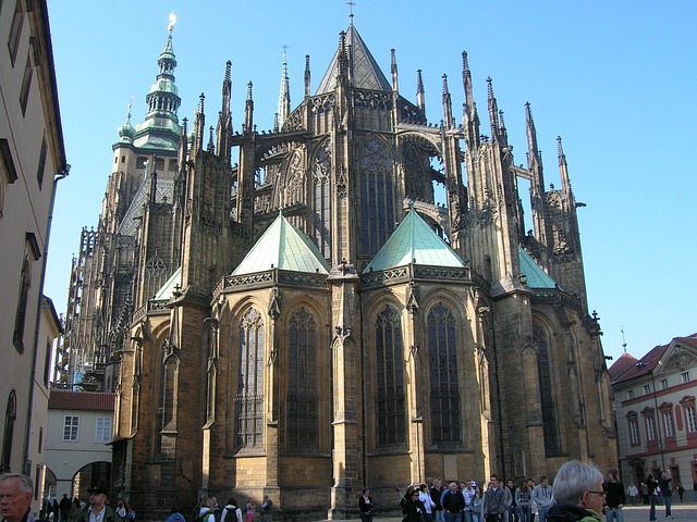 La cathédrale Saint-Guy de style gothique à Prague.