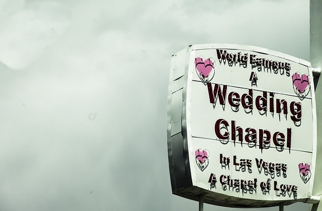 Las Vegas : petite chapelle dédiée au mariage, une des activités à Las Vegas qu'il ne faut pas prendre à la légère !