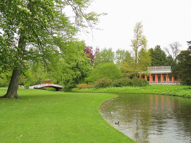 Jardins verts et parcs de Copenhague.