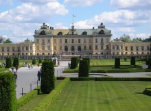Le magnifique palais de Drottningholm à Stockholm.