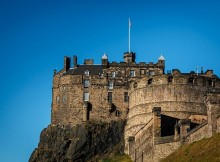 Le magnifique château d’Édimbourg en Ecosse.