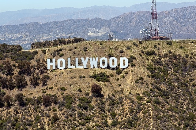 Le Hollywood Sign sur Hollywood Hills.