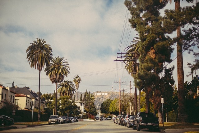 Le quartier animé d'Hollywood.