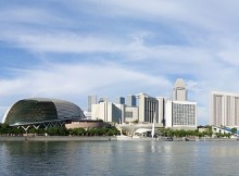 Marina, plus célèbre quartier de Singapour.