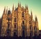 La belle cathédrale gothique Duomo à Milan.
