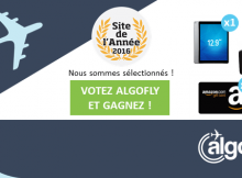 Votez pour Algofly site de l'année 2016 et gagnez de superbes cadeaux !