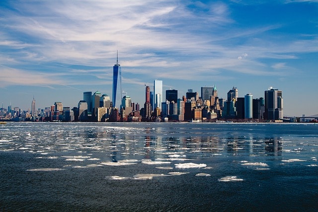 La ville de New-York et ses gratte-ciel.