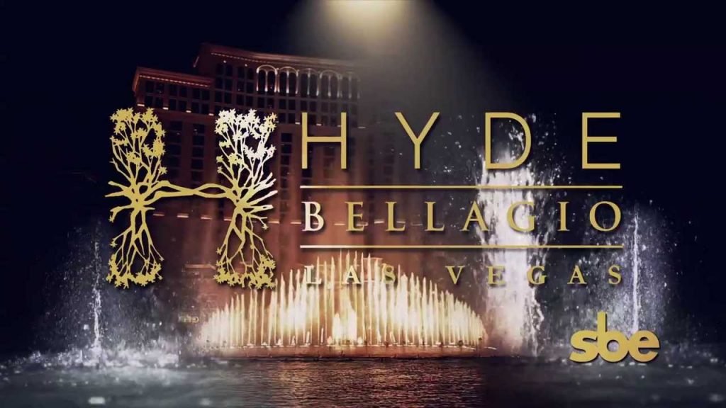 Enseigne Hyde Bellagio à Las Vegas.
