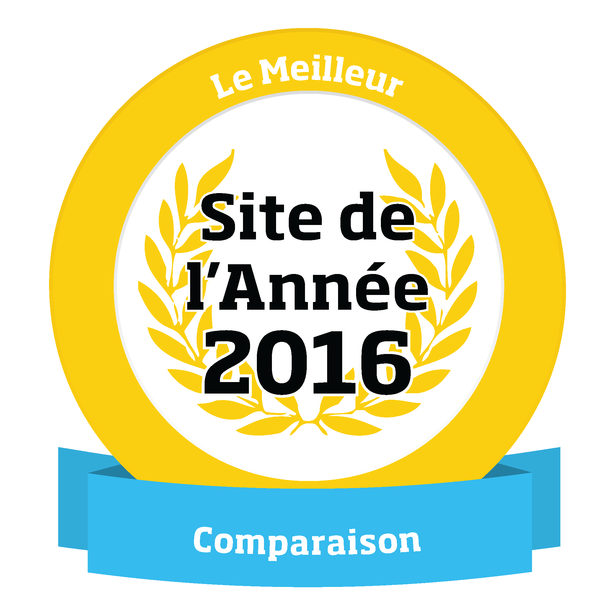 Label du meilleur site de l'année 2016 dans la catégorie Comparaison.