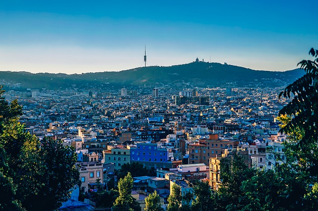 Vue aérienne sur Barcelone