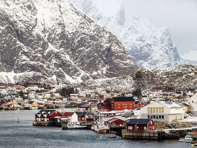 Le village de Reine en Norvège, une belle destination hivernale en 2017.