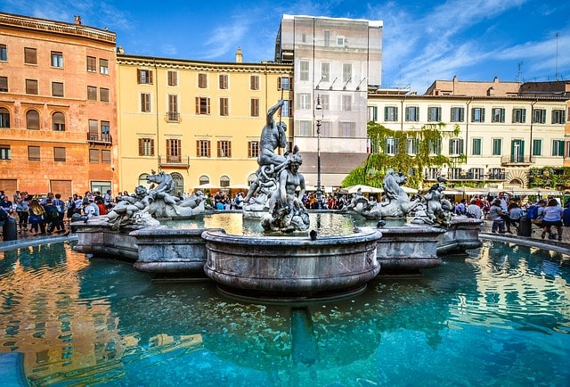 Fontaine Piazza Navona à Rome.