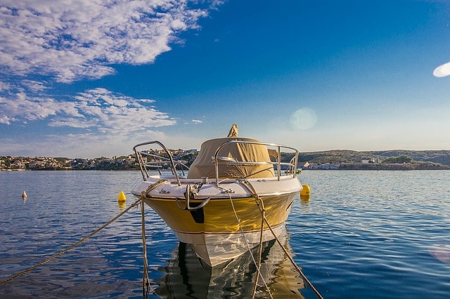 Bateau de pêcheurs à Minorque. 