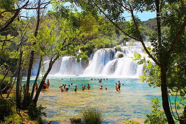 Les cascades de Krka en Croatie.