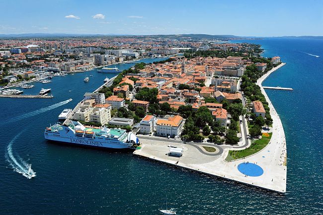 Le centre ville de Zadar.
