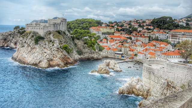 Aperçu de la ville de Dubrovnik en Croatie.