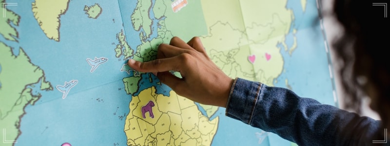 Une carte du monde pour savoir où partir pas cher ! 