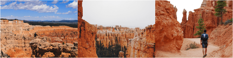 Différentes vues sur le Bryce Canyon.