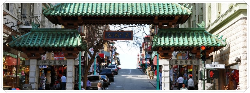 Vue sur Chinatown à San Francisco.