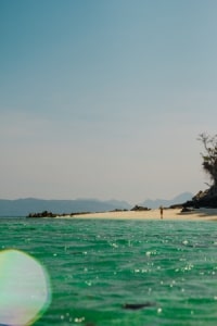 Plage des îles Galapagos.