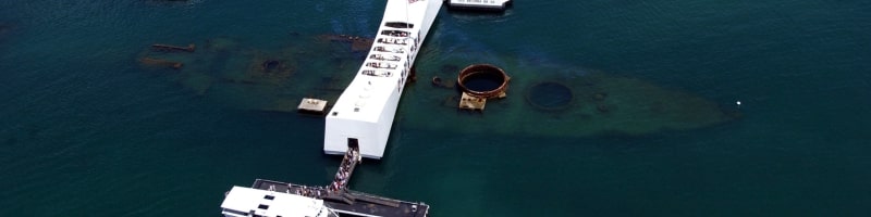 Le mémorial de l'USS Arizona Memorial